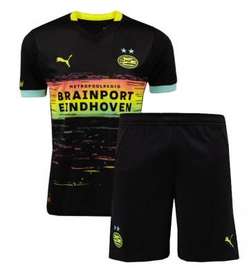 PSV Eindhoven Replica Away Stadium Kit for Kids 2024-25 Short Sleeve (+ pants)